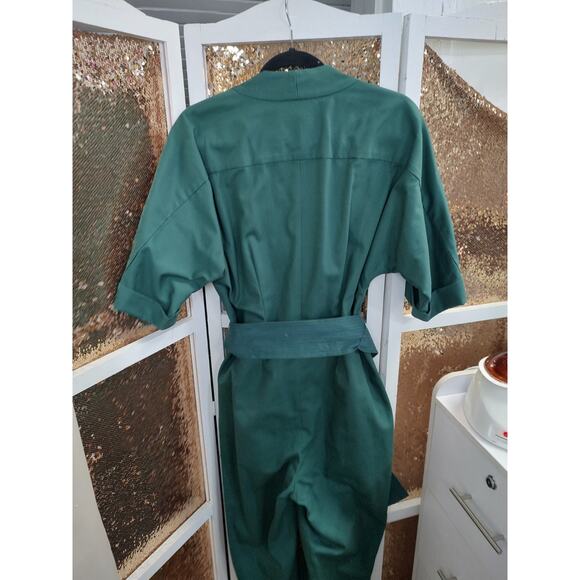 Whit Green Penny Jumpsuit Belt $450 Garmentory Structured Well Made - Picture 9 of 13